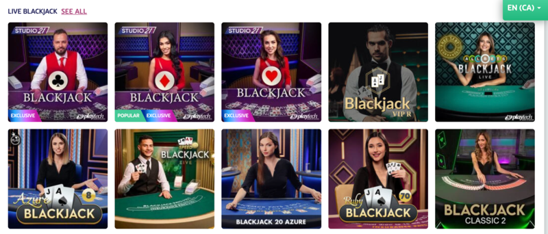 Use live blackjack strategies