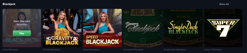 Unique real money blackjack variants