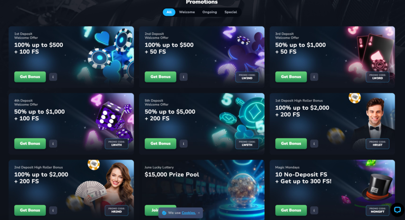 Casino bonuses for Canadian players